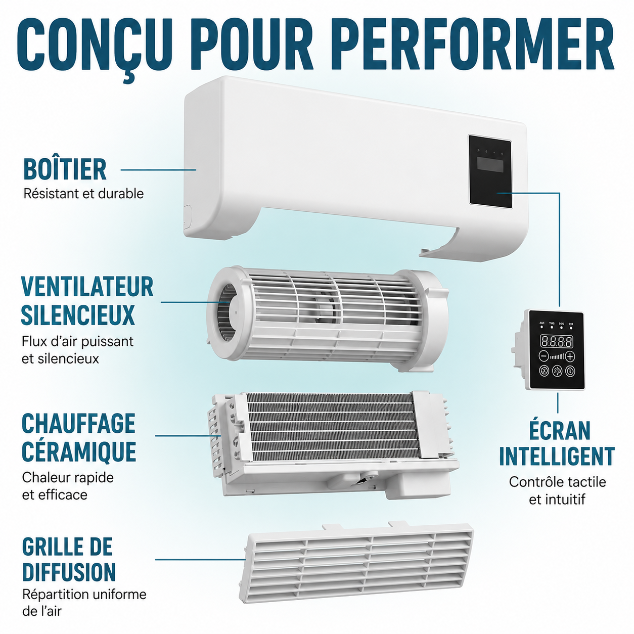 CoolFlow® Climatiseur Portable Split
