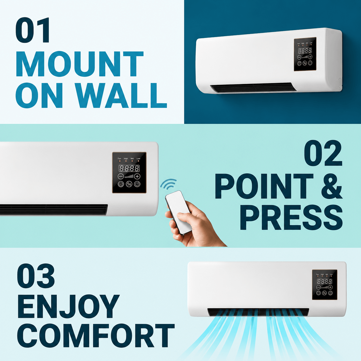 CoolFlow® Aire Acondicionado Portátil Split